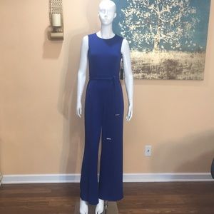 Tommy Hilfiger Women's Bleu Bow Tie Jumpsuit size2